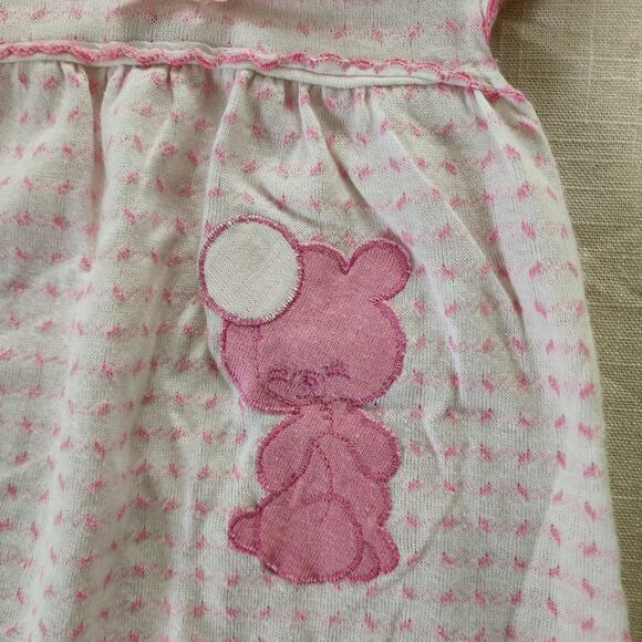 Vintage Healthtex Pink Bear Onesie 9 months - Picture 5 of 8